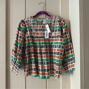 NEW GORGEOUS THE ODELLS ANTHROPOLOGIE TOP BLOUSE WOW L